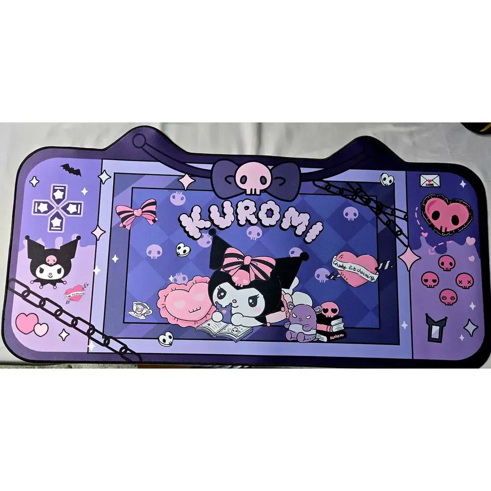 Kuromi XXL Gaming Mouse Pad Large Desk Mat 31” Anime Sanrio Cute Pink Purple New